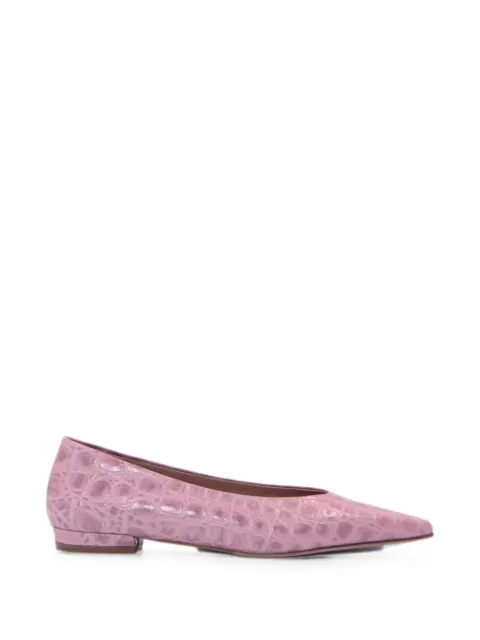 Notabene Gisla crocodile-effect ballet flats