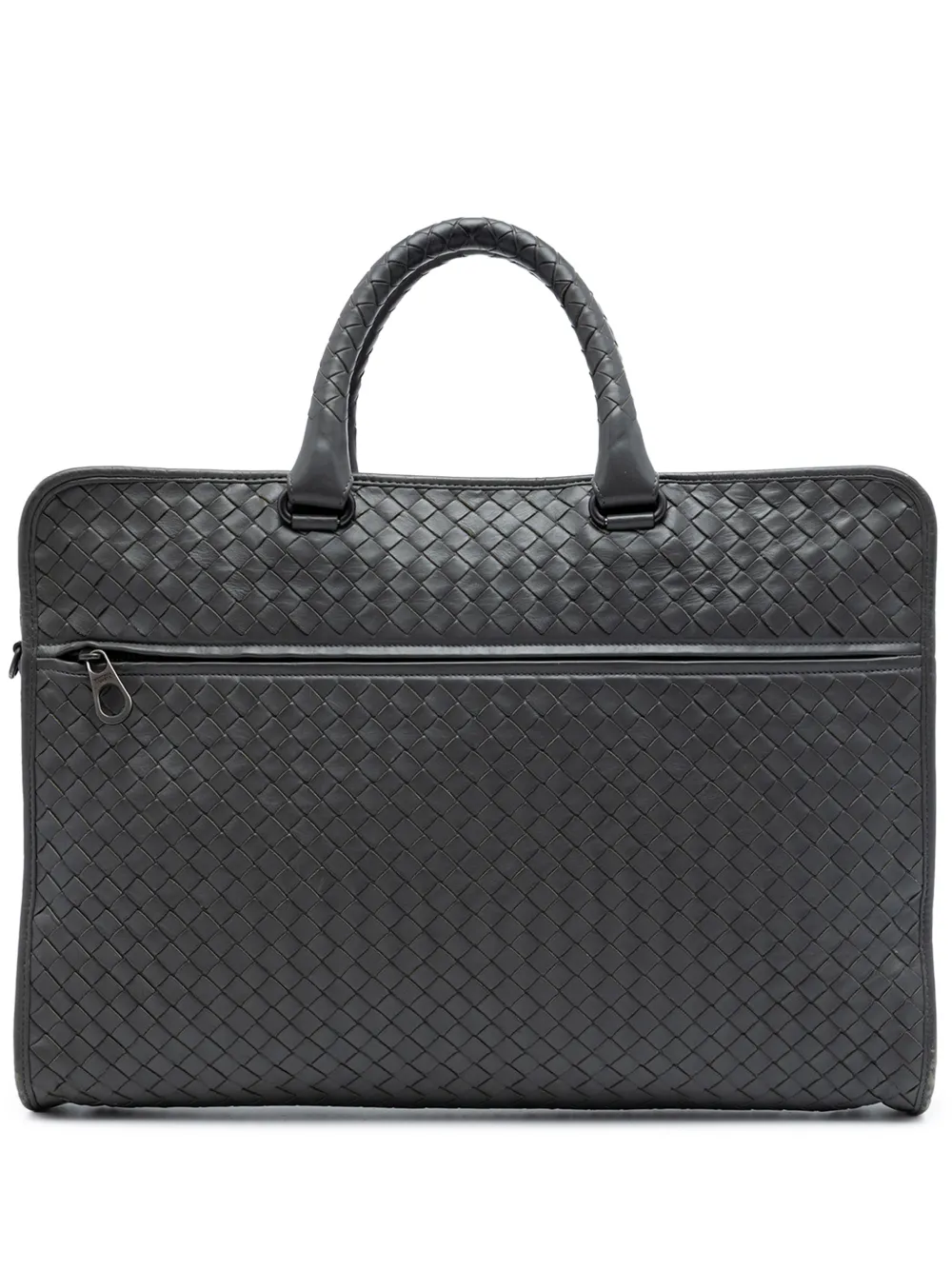 Bottega Veneta Pre-Owned 2012-2026 Nappa Intrecciato business bag - Grey