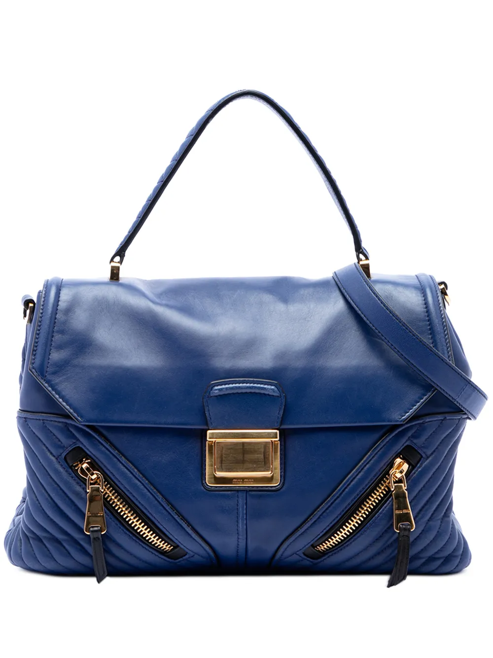 Miu Miu Pre-Owned Borsa a tracolla trapuntata 2000-2026 - Blu