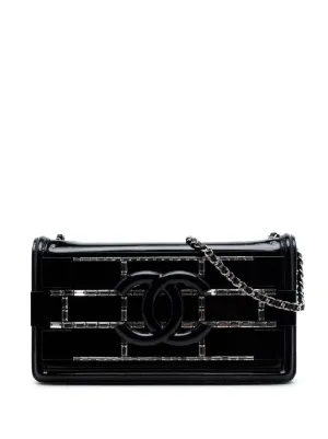 CHANEL Pre-Owned 2017 Iconic Novelty Keyboard Clutch Bag | Black