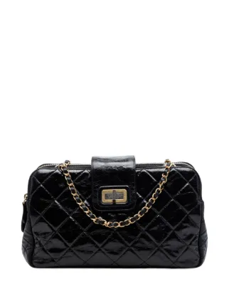 CHANEL Pre-Owned 2011 Quilted Glazed Calfskin Reissue Mademoiselle