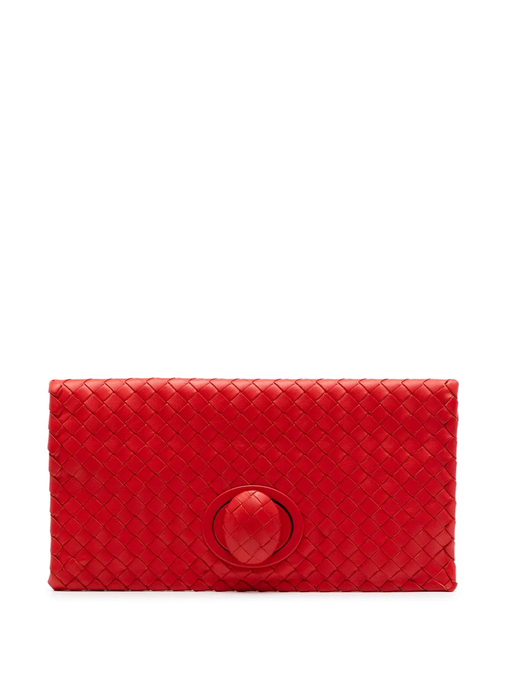 Bottega Veneta Pre-Owned Clutch Intrecciato 2012-2026 - Rosso