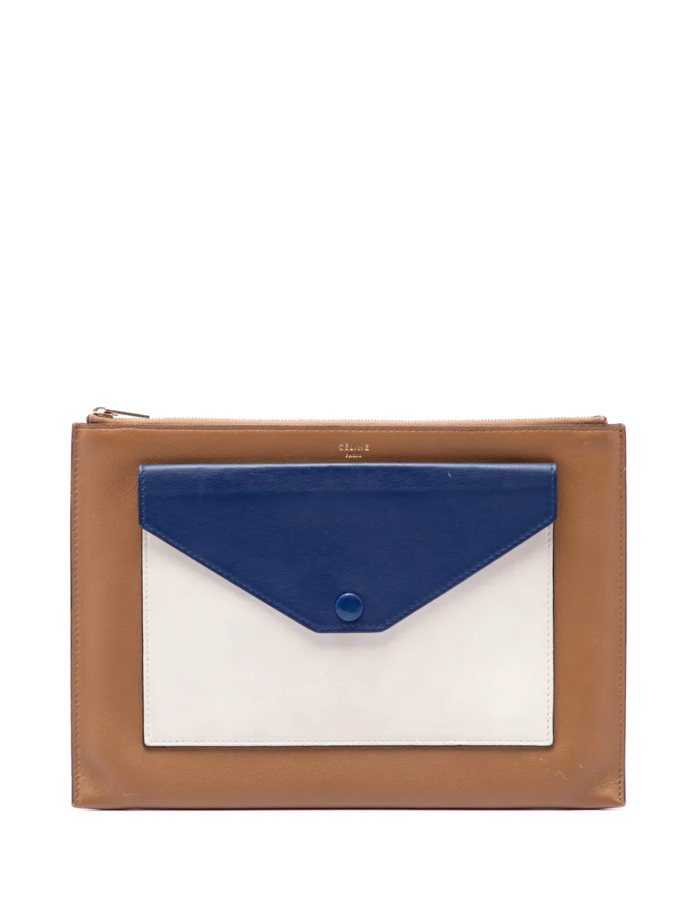 Celine Pre-Owned Clutch a busta 2014 - Marrone