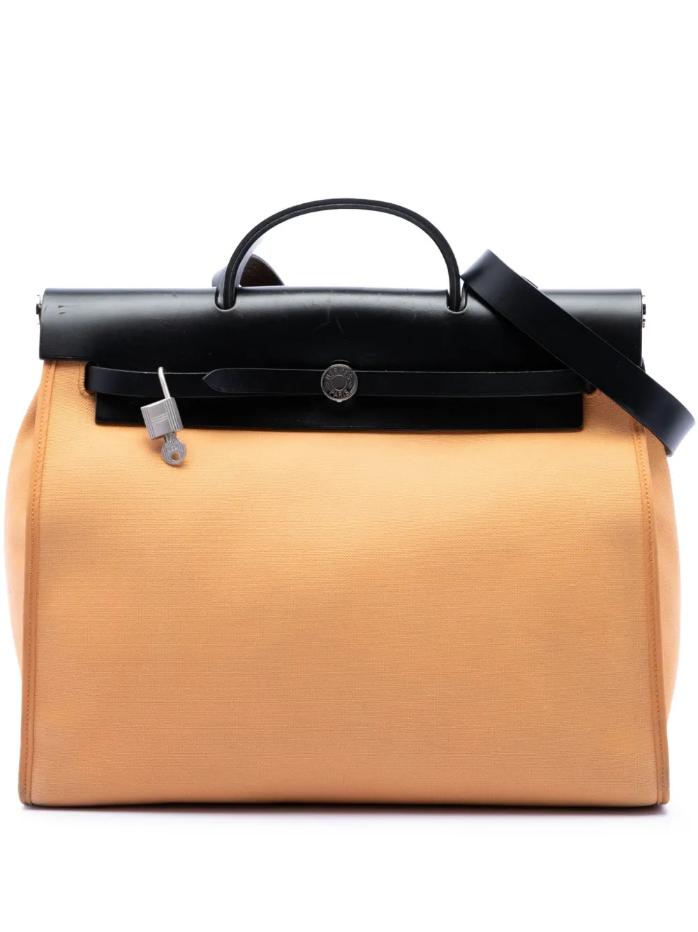 Hermès Pre-Owned Borsa a tracolla Herbag Zip 39 in tela Toile 2017 - Arancione