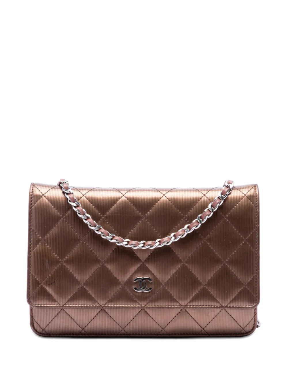 CHANEL Pre-Owned Borsa a tracolla CC trapuntata 2012-2013 - Marrone
