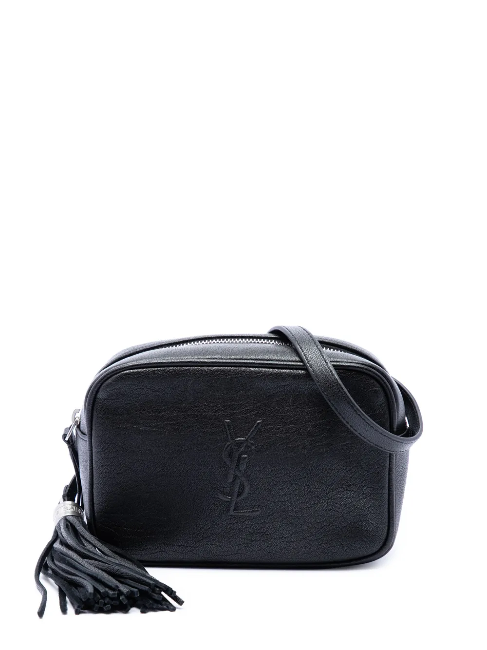 Saint Laurent Pre-Owned Marsupio Lou in pelle di agnello con monogramma 2018 - Nero