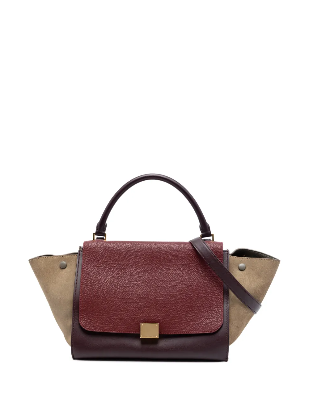 Celine Pre-Owned Borsa a tracolla Trapeze media in pelle tricolore 2013 - Rosso
