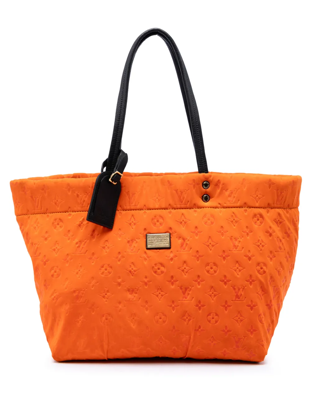 Louis Vuitton Pre-Owned 2008 Monogram Embossed Neoprene Scuba MM Tote Bag - Orange