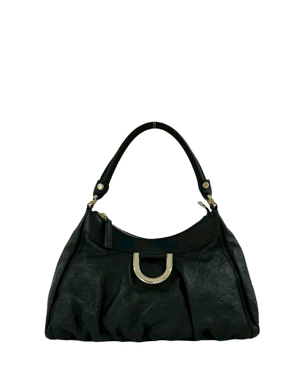 Gucci Pre-Owned Borsa a mano Abbey Guccissima con anello a D 2000-2015 - Nero