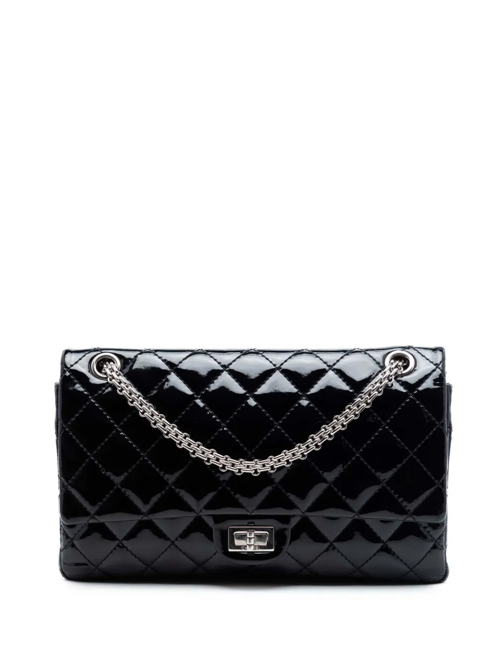 CHANEL Pre-Owned Borsa a tracolla Reissue 2.55 Double Flap 226 in pelle trapuntata 2009-2010 - Nero