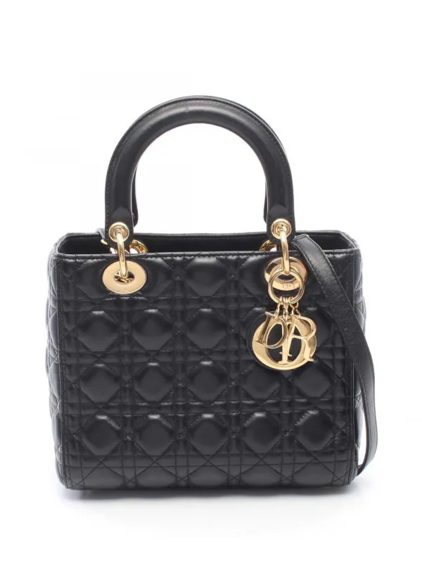 Christian Dior Pre-Owned 2010-2026 ミディアム ラムスキン 