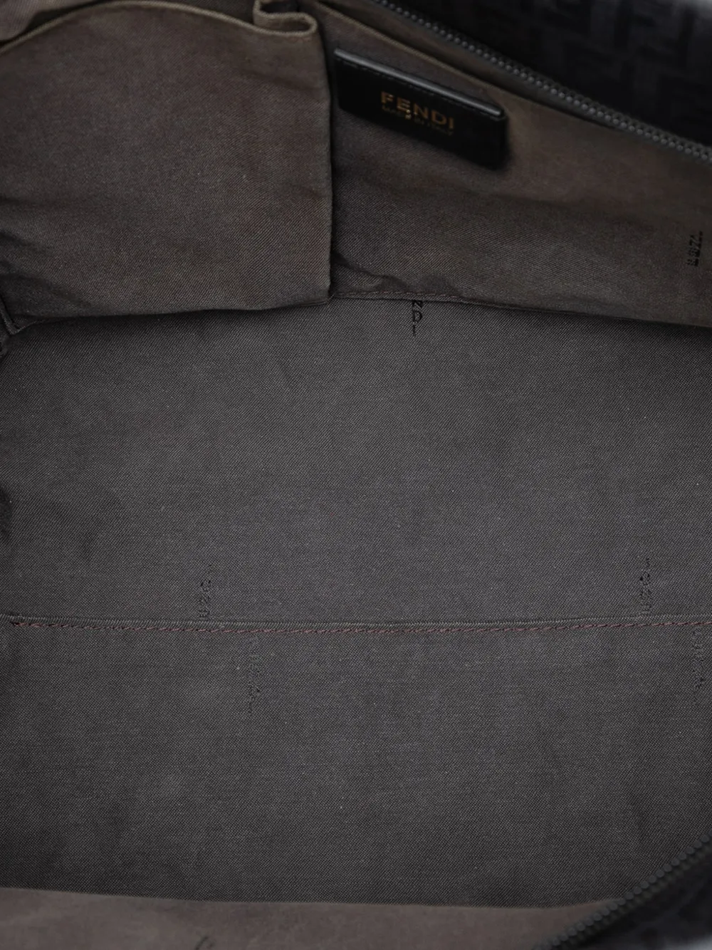 Fendi Pre-owned 2000-2026 Zucchino Coated Canvas Superstar Tote Bag in Grey, view 5