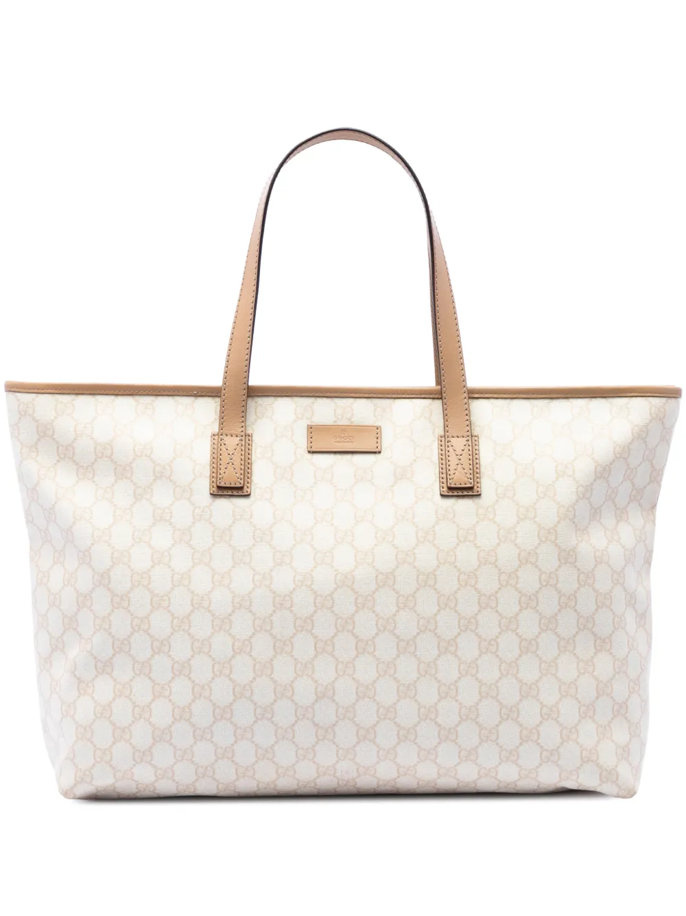 Gucci Pre-Owned 2016-2026 Large GG Supreme tote bag - White