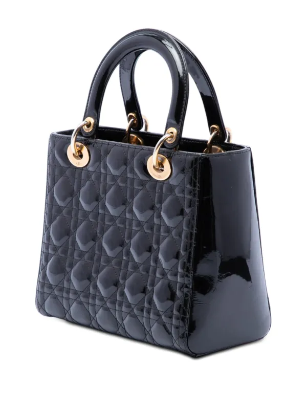 Christian Dior Pre-Owned 2013 ミディアム パテント カナージュ 