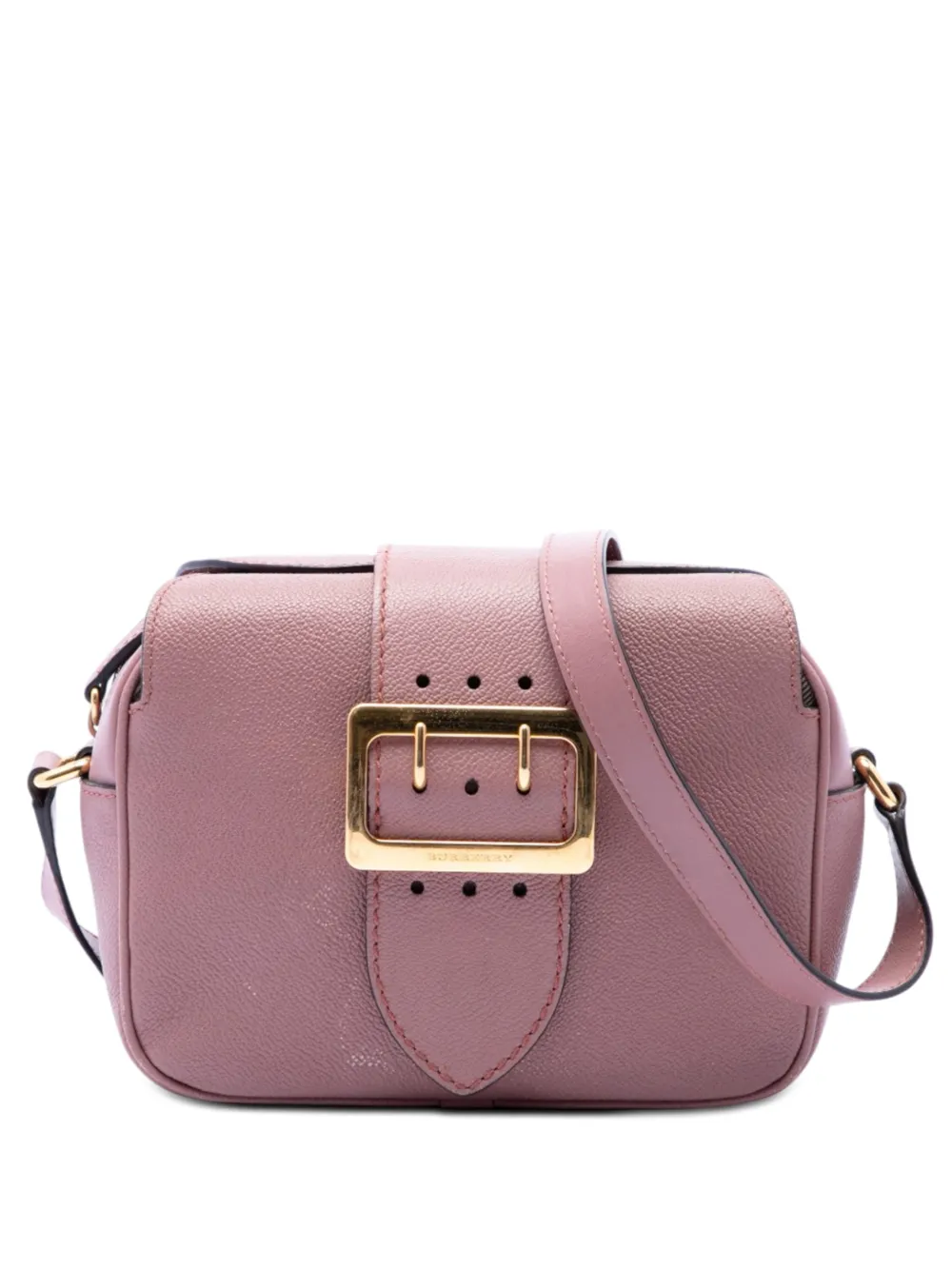 Burberry Pre-Owned Borsa a tracolla Soft Grained piccola in pelle di vitello pieno fiore con fibbia 2000-2017 - Rosa