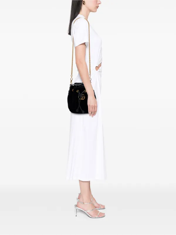 Gucci Pre-Owned 2016-2026 GGマーモント 2.0 マテラッセ ベルベット 