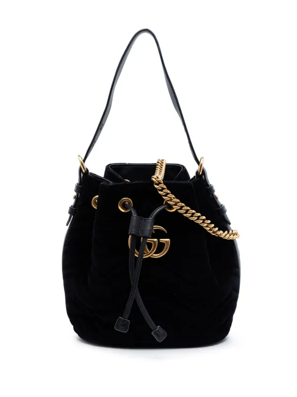 Gucci Pre-Owned 2016-2026 GGマーモント 2.0 マテラッセ ベルベット 