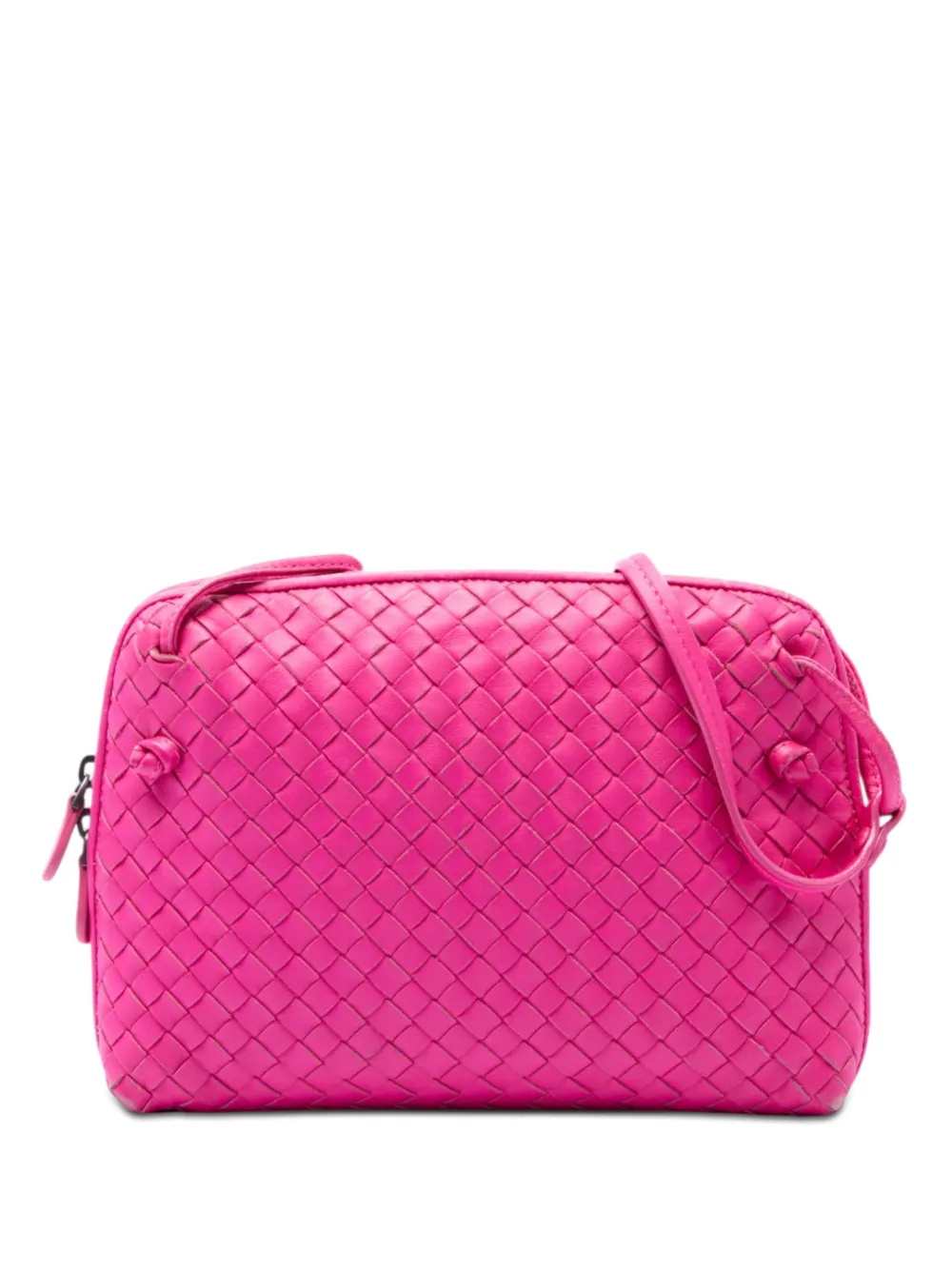 Bottega Veneta Pre-Owned Borsa a tracolla Nodini in nappa con design Intrecciato 2012-2026 - Rosa