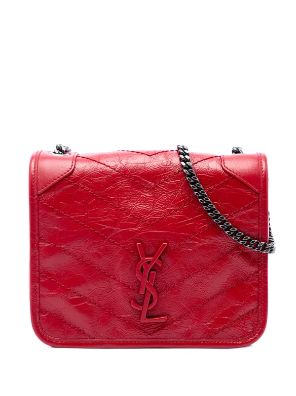 Saint Laurent Pre-Owned 2019 クリンクルカーフ ニキ ウォレットオン 