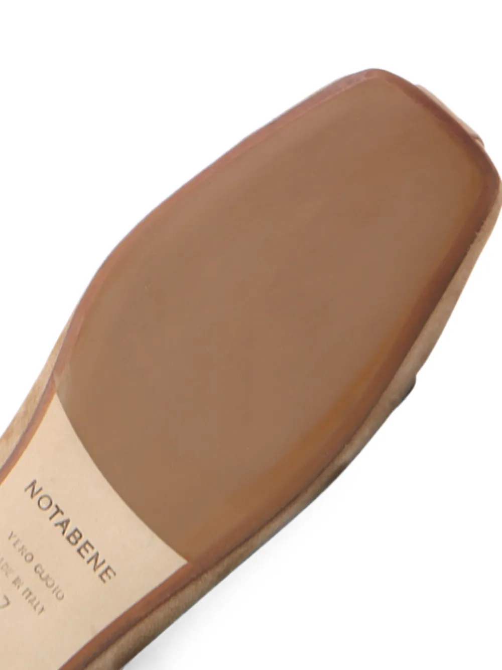 Notabene bow-detail square-toe ballet flats Bruin