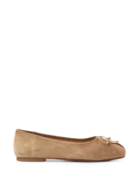 Notabene flats con puntera cuadrada y detalle de moño