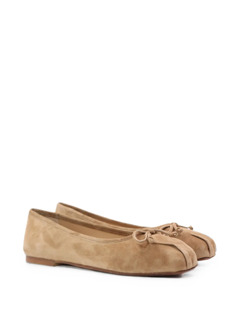 Notabene bow-detail square-toe ballet flats Bruin