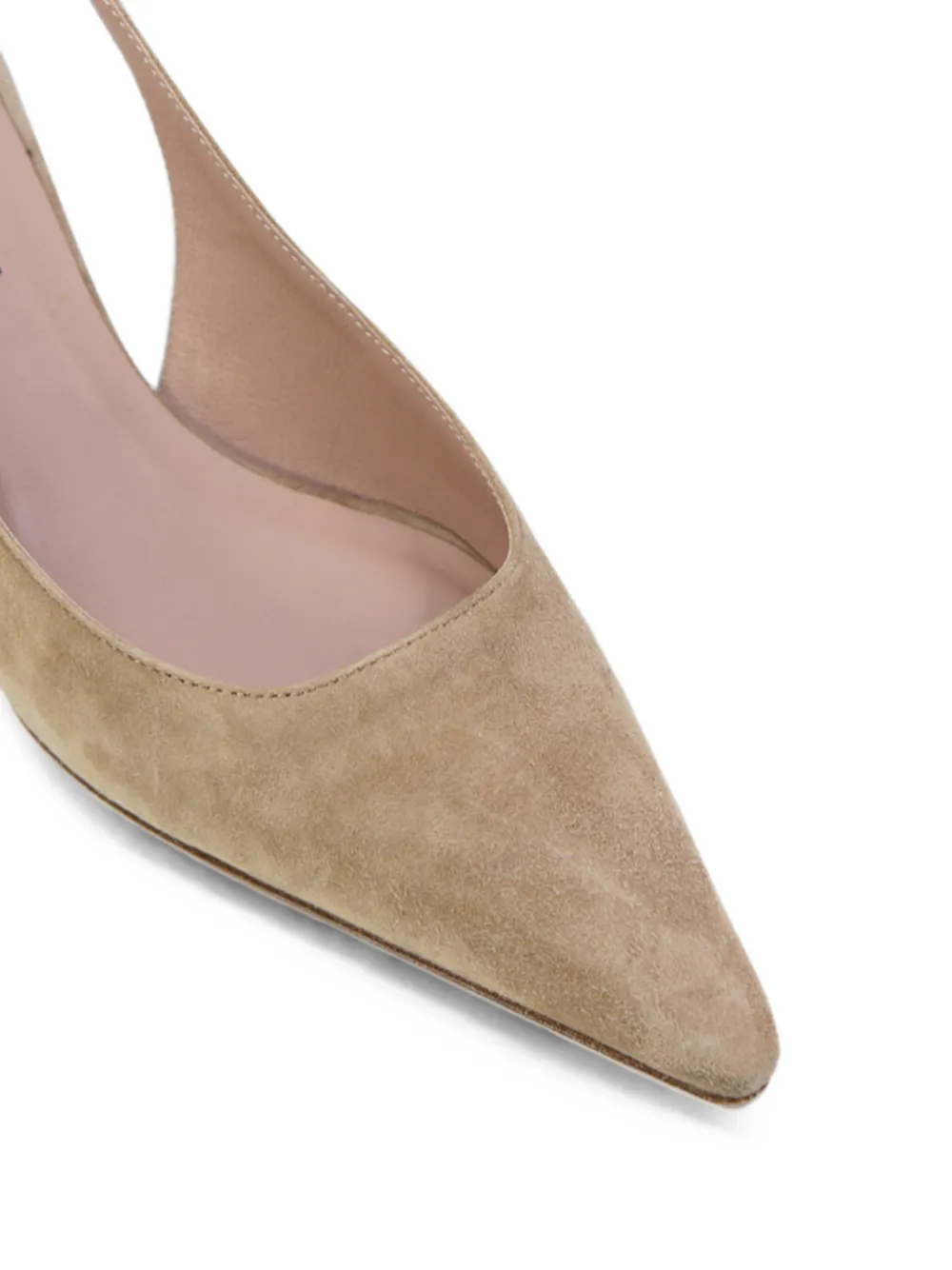 Notabene Elba 50 pointed-toe wedge sandals Beige