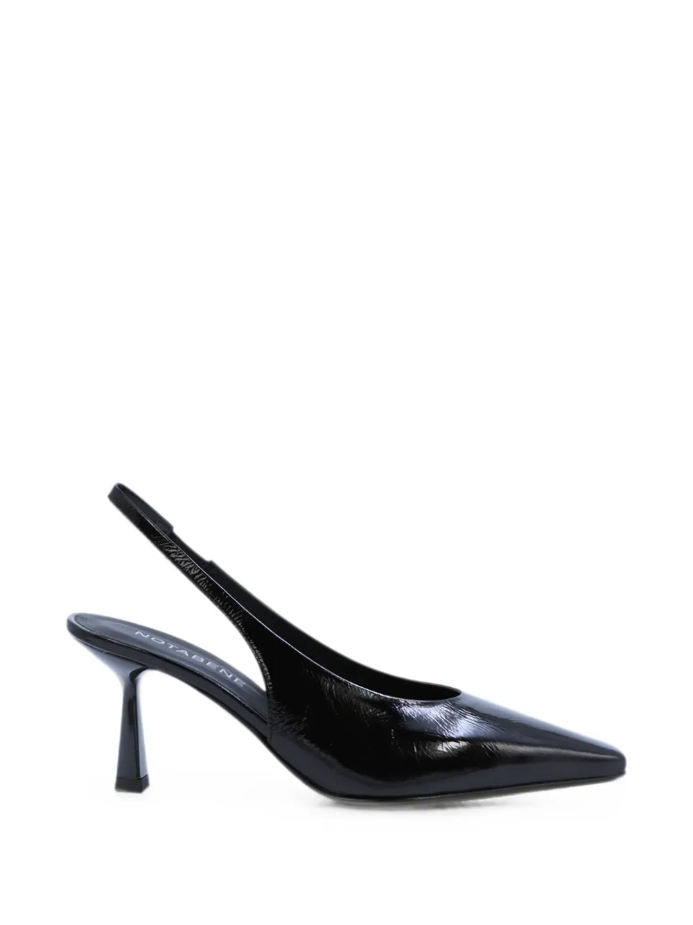 Notabene Emmely 70 patent-leather slingback pumps Zwart