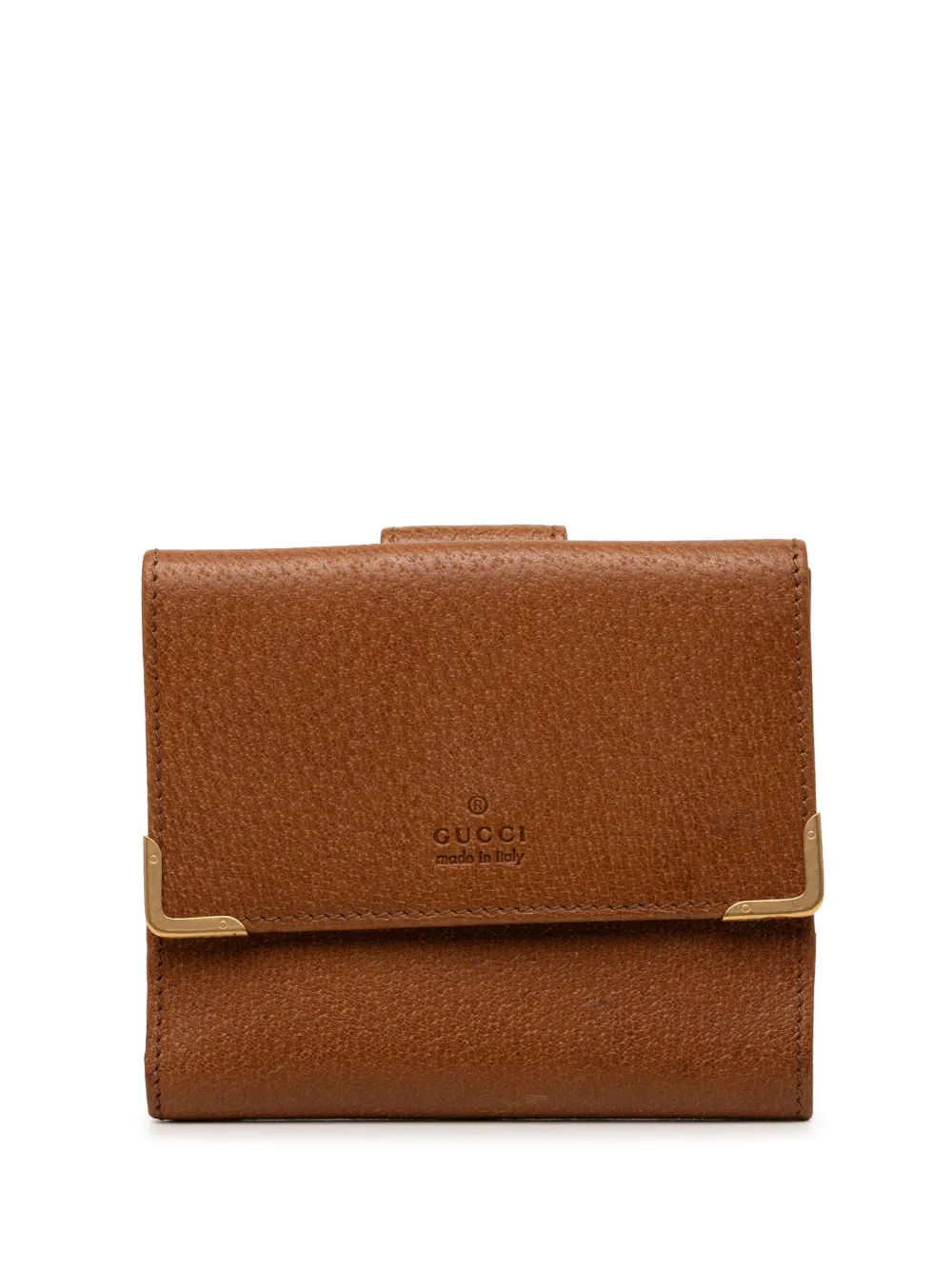 Gucci Pre-Owned Portafoglio French Flap piccolo 2000-2015 - Marrone