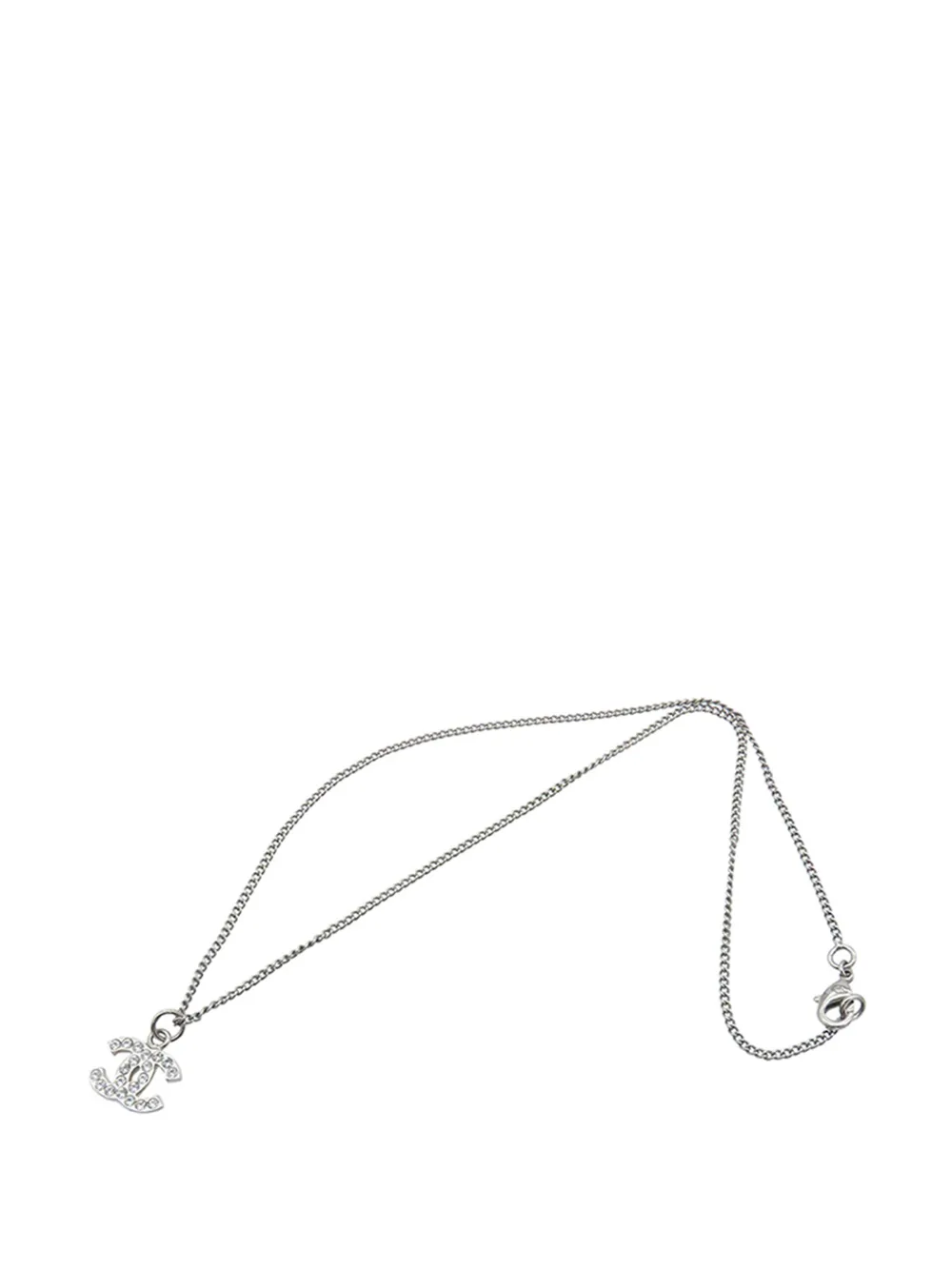 CHANEL Pre-Owned Collana con pendente CC 2009 - Argento