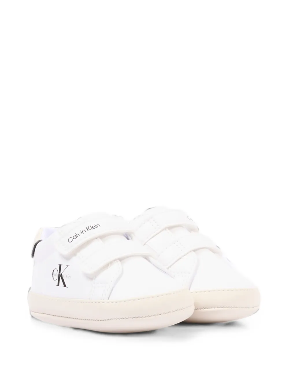 Calvin Klein Kids Low-top sneakers met klittenband en logo Wit