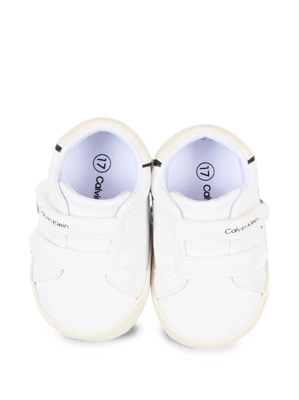 Calvin Klein Kids Low-top sneakers met klittenband en logo Wit