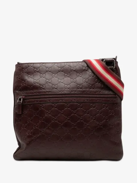 Gucci Pre-Owned 2000-2015 구찌시마 웹 크로스 백