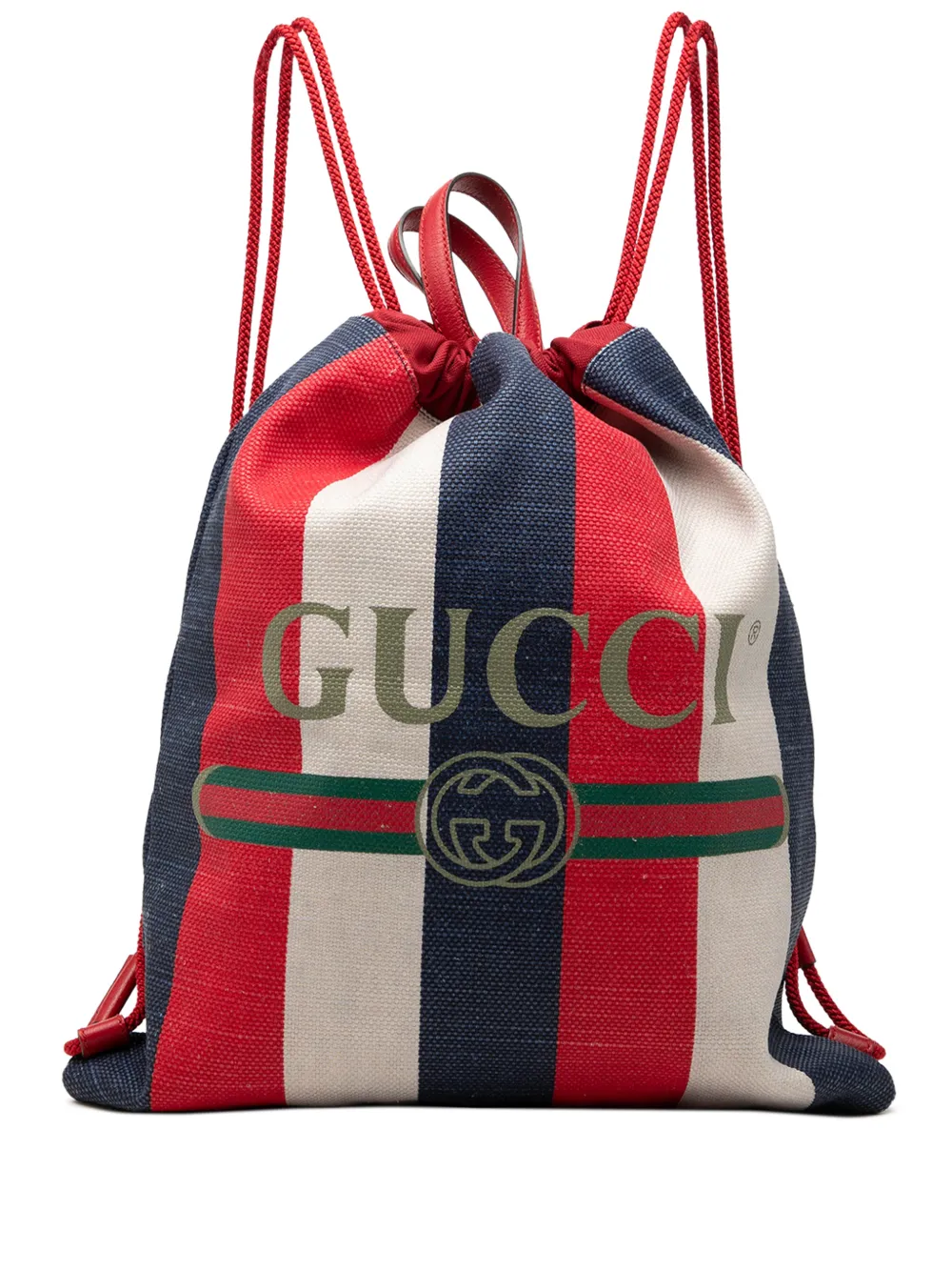 Gucci Pre-Owned Zaino Sylvie Baiadera in tela con coulisse 2000-2015 - Rosso
