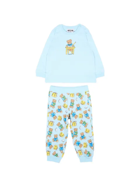 Moschino Kids traje deportivo con estampado Teddy Bear