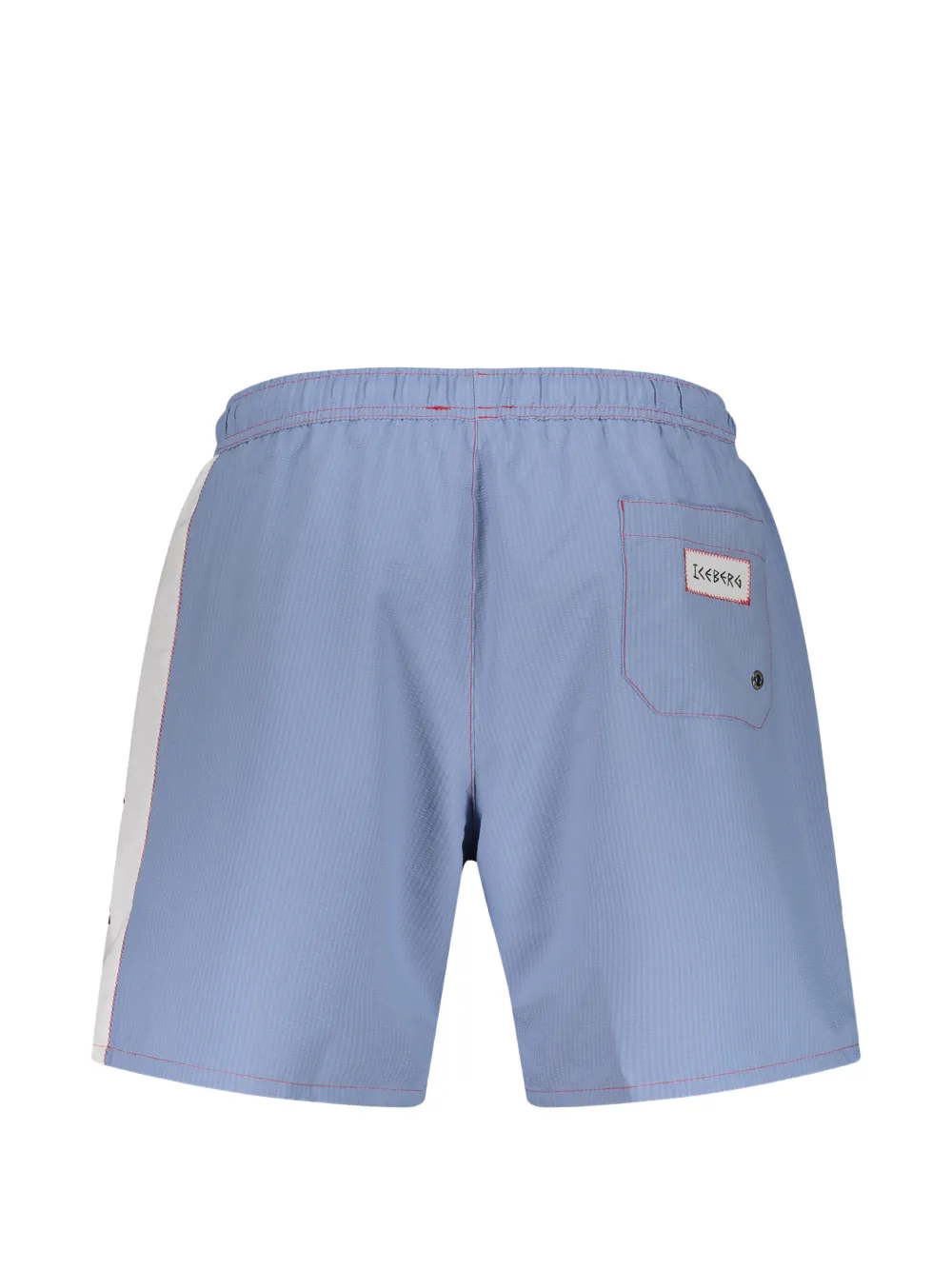 Iceberg Zwembroek met logoprint Blauw