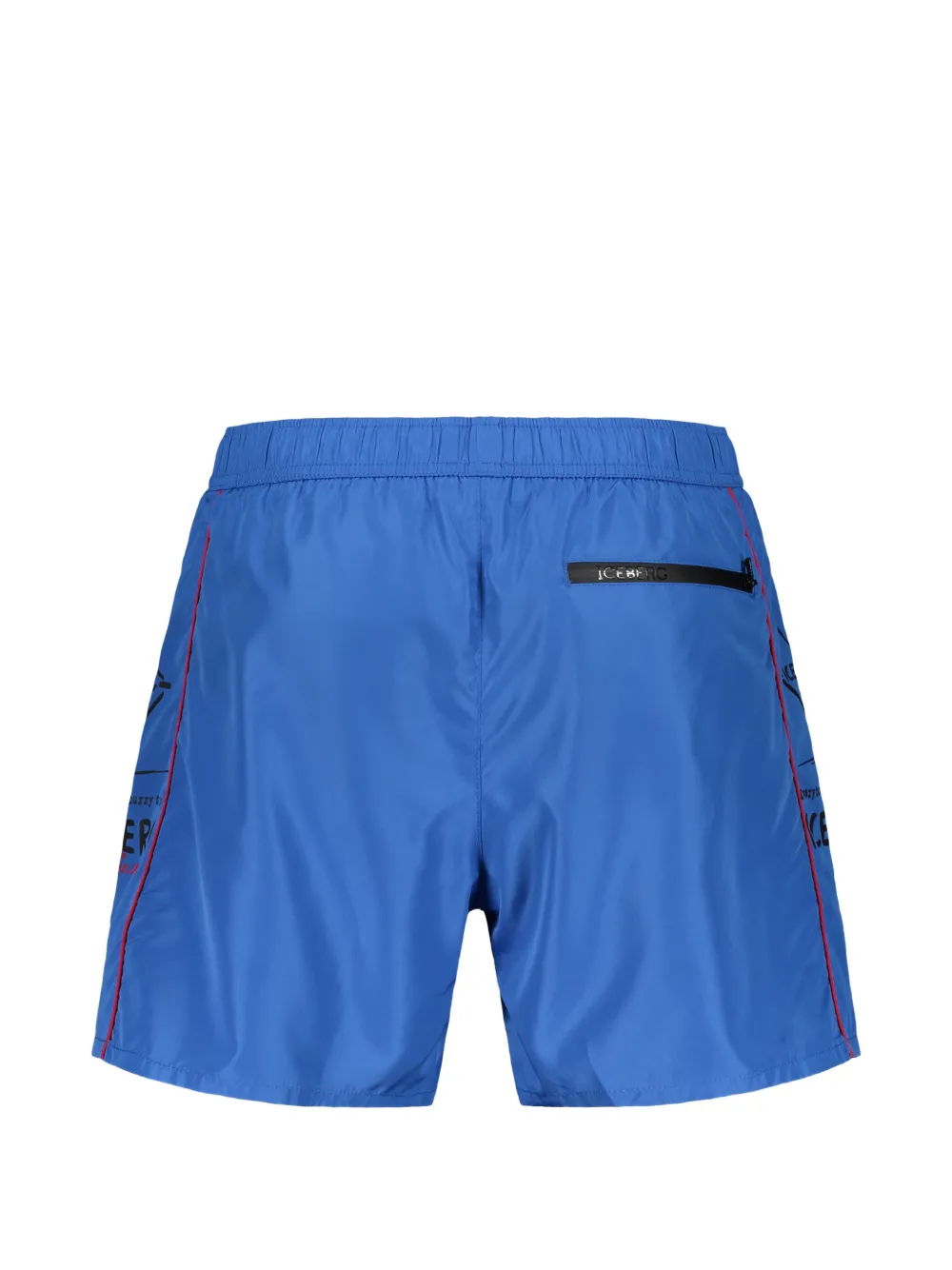 Iceberg Zwembroek met logoprint Blauw