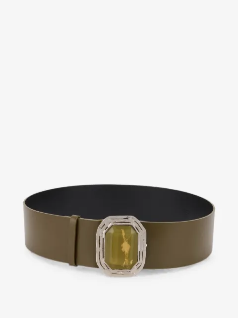 Alberta Ferretti buckle leather belt