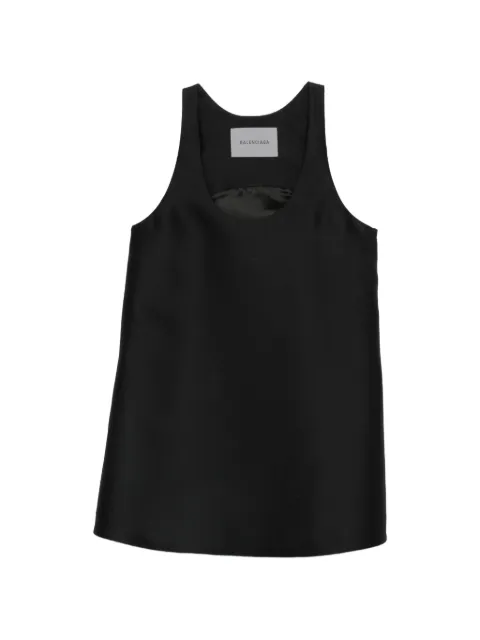 Balenciaga robe évasée à encolure ronde