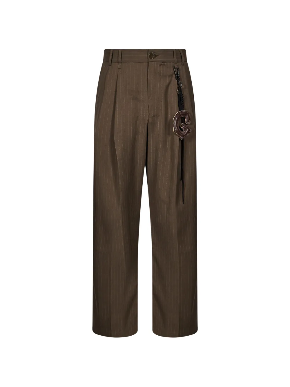 Song For The Mute pinstripe-pattern pleated trousers