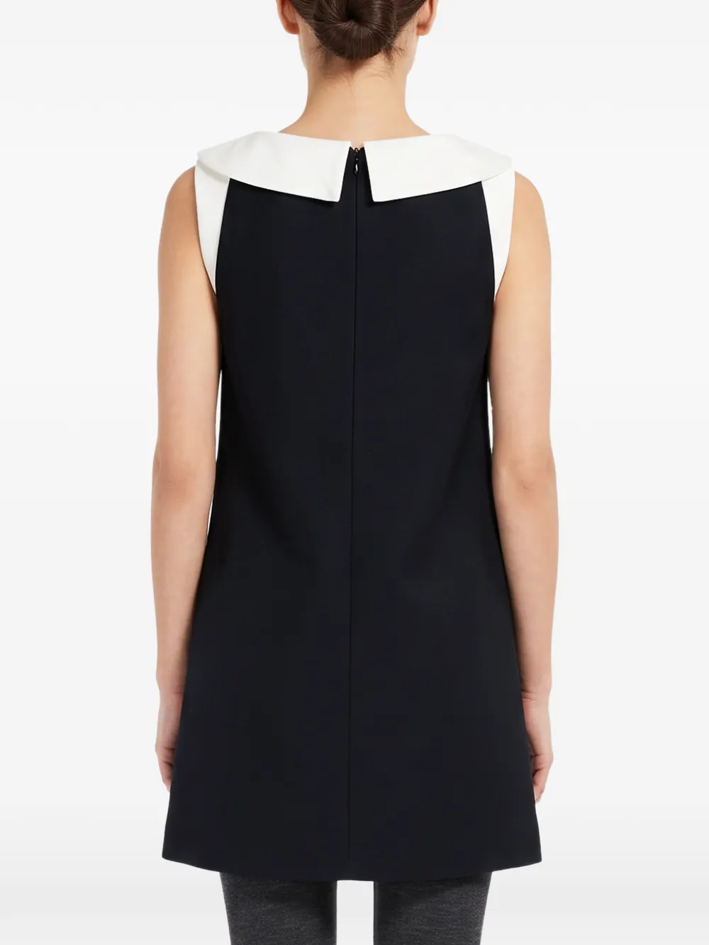 SHUSHU TONG Mini-jurk met strik-detail en Peter Pan-kraag Blauw