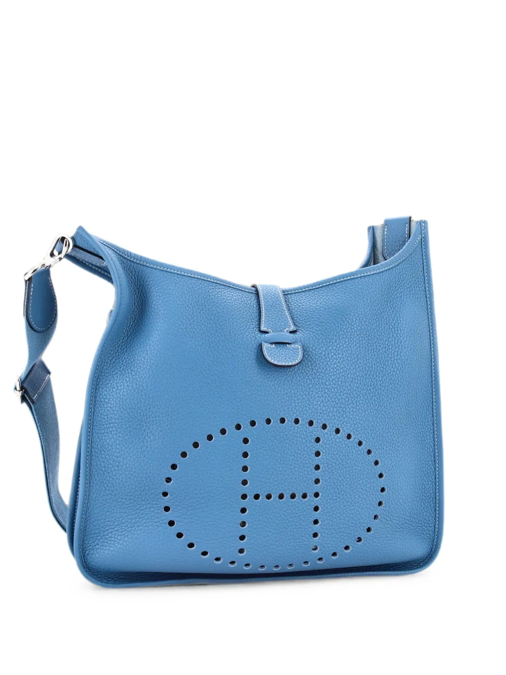 Hermès Pre-Owned Borsa a tracolla Evelyne Bag Gen III Clemence GM - Blu