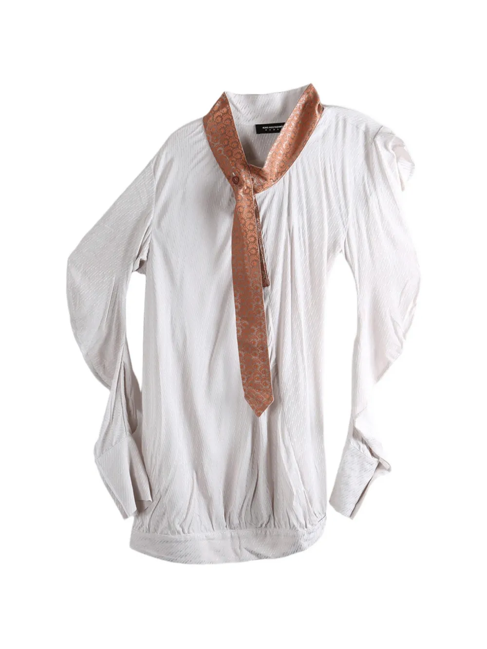 Kiko Kostadinov tie-detail ruched blouse - Toni neutri