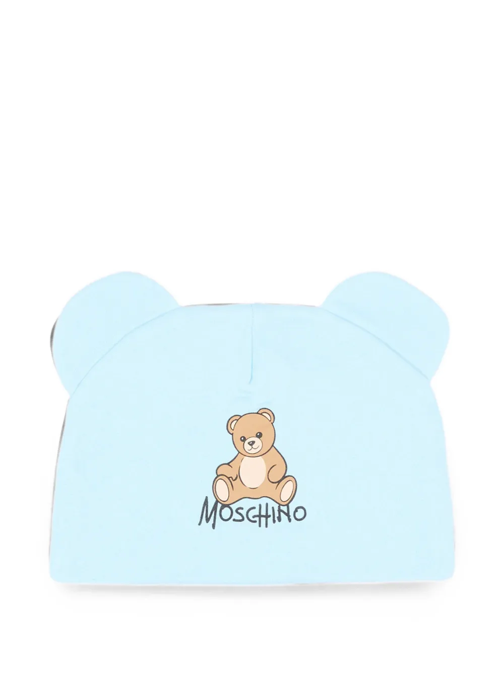 Moschino Kids Teddy Bear beanie hat - Blu