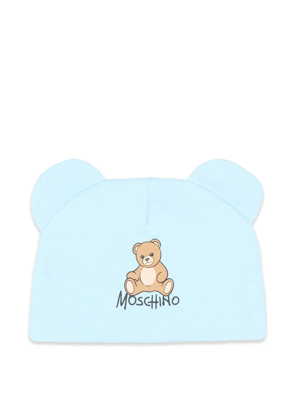 Moschino Kids Teddy Bear beanie hat - Blu