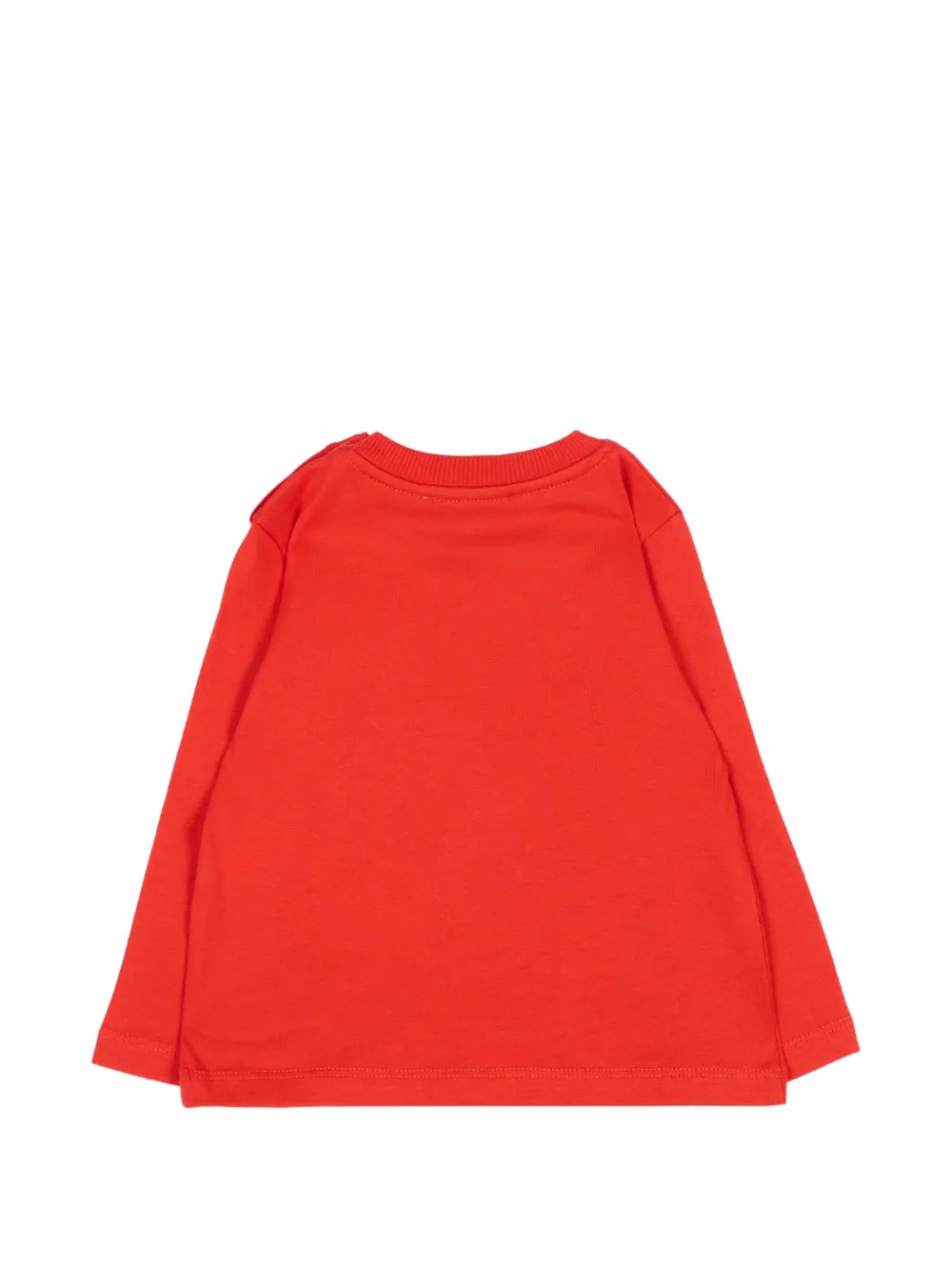 Moschino Kids Teddy Bead T-shirt met lange mouwen Rood