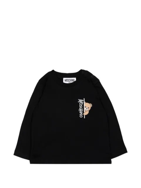 Moschino Kids テディベア ロングTシャツ
