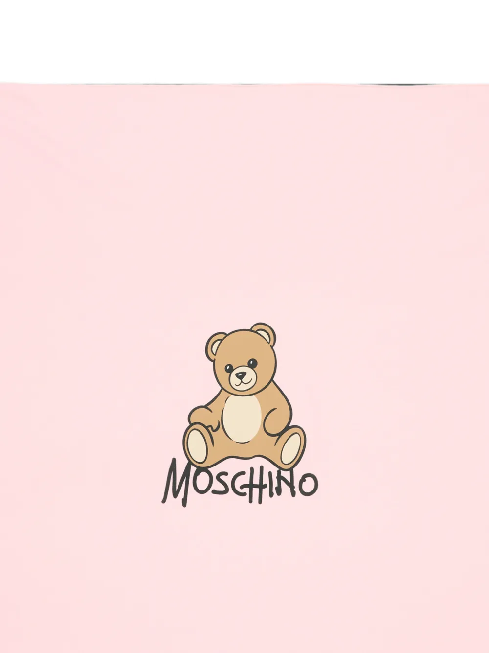 Moschino Kids Deken met teddybeerprint Roze