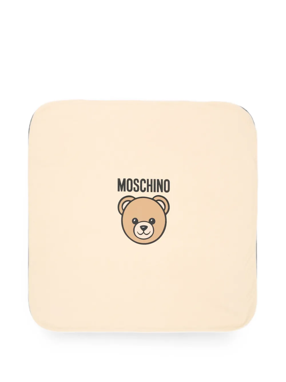 Moschino Kids Teddy Bear print blanket - Toni neutri