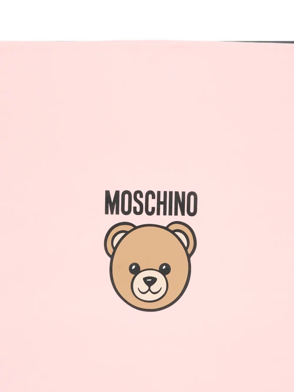 Moschino Kids Teddy Bear deken met logo-patch Roze